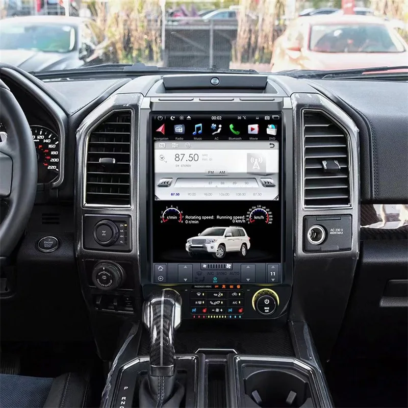 

Подходит для 2018-2022 Ford Raptor F150 Android смарт-навигация 13-дюймовый вертикальный экран Восьмиядерный 8 128G
