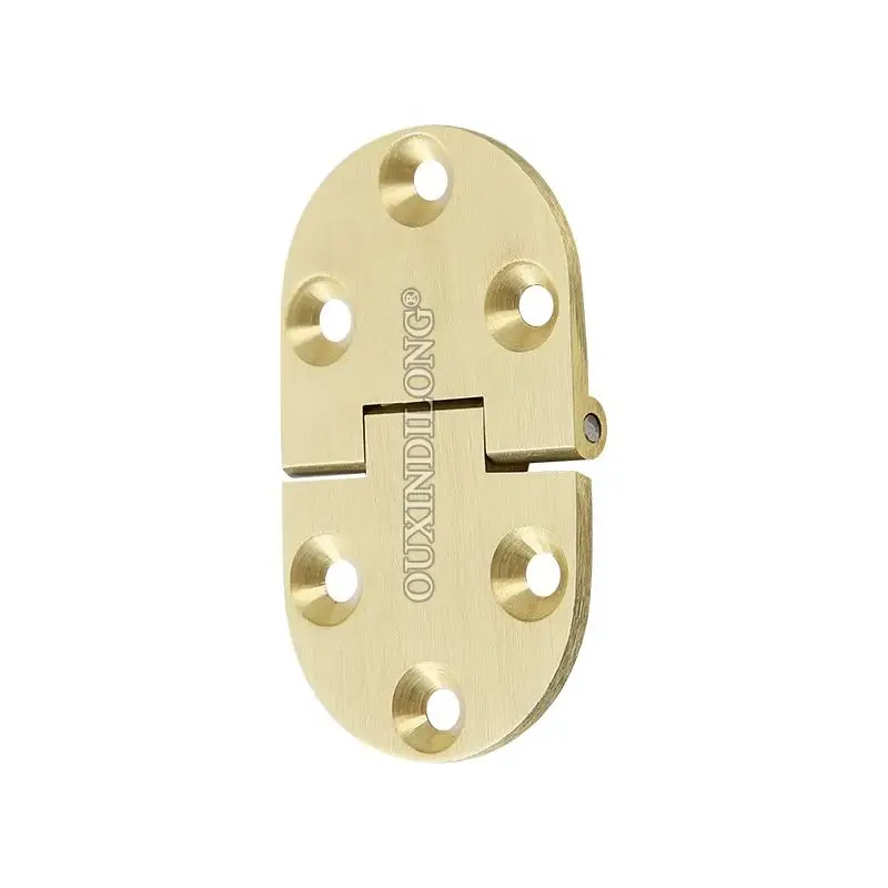 Brand New 6PCS Solid Brass Butler Tray Flap Hinges 90° Positioning Folding Table Hinges Portable Desktop Flip Hinges+Screws