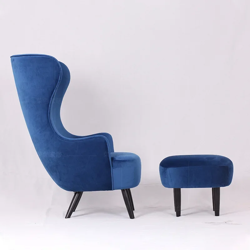 Model room reception fiberglass sofa fabric high back armchair