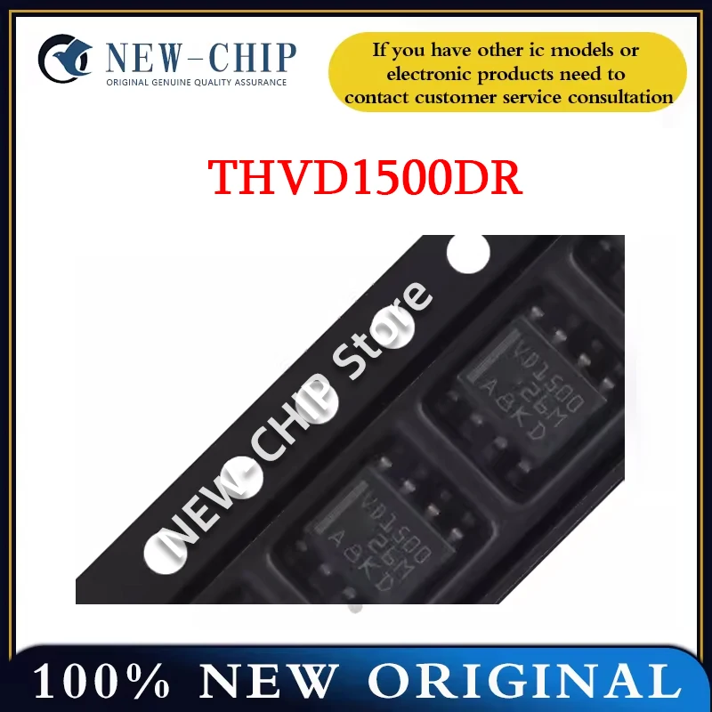 10PCS-500PCS/LOT  THVD1500DR  SOP-8 RS-485 transceiver chip Screen printing  VD1500  New Original