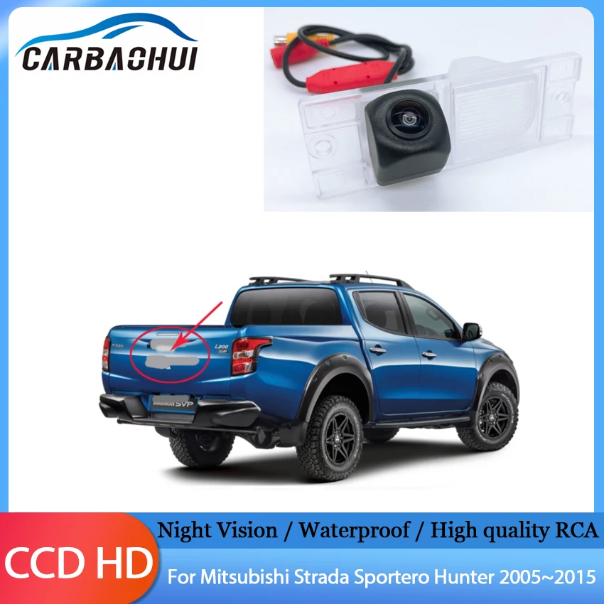 HD CCD Night Vision Rear View Camera Reversing Back up Camera Car Camera For Mitsubishi Strada Sportero Hunter 2005~2015