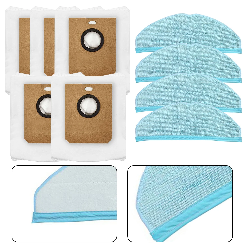 Microfiber Mop Pads And Dust Bags Kit For Homerun 7000 XU7100 Vacuum Cleaner Replacement Parts Accessories