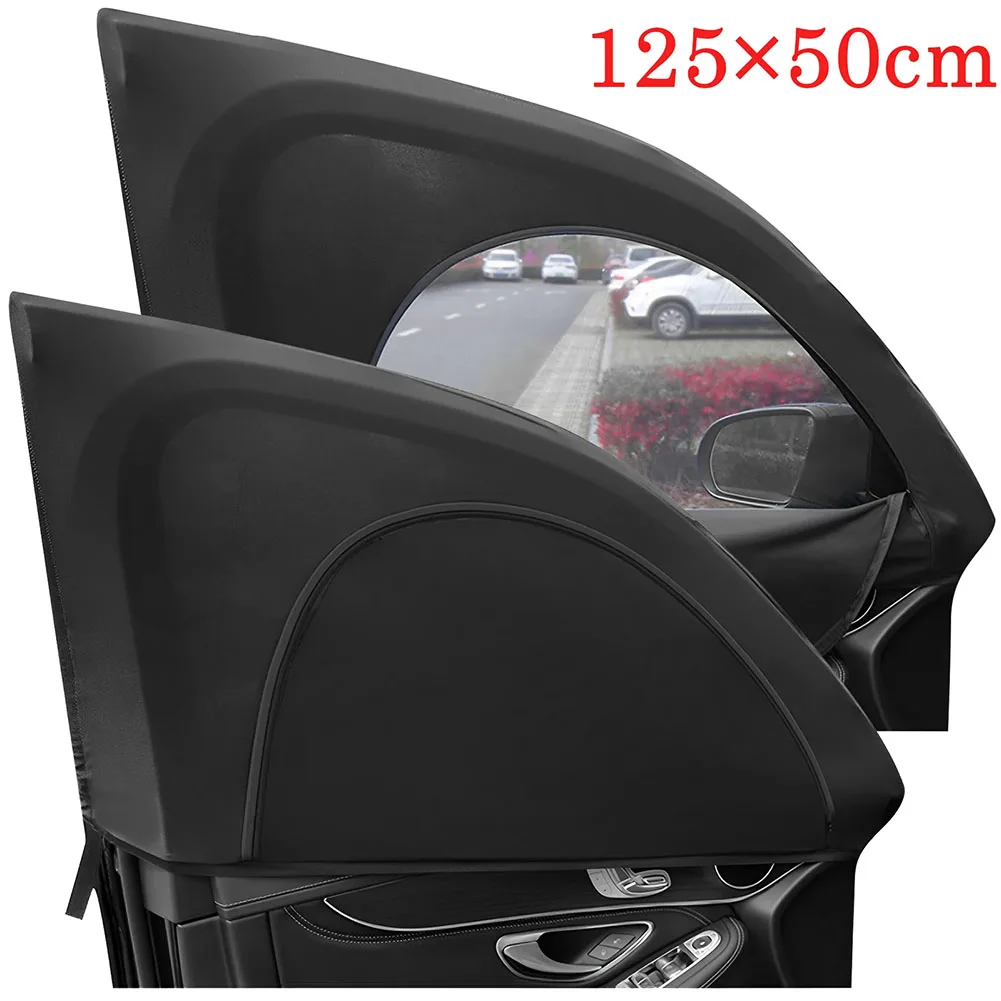 

Комплект солнцезащитных козырьков, воздухопроницаемые автомобильные чехлы с сеткой и молнией, легко устанавливается на окно