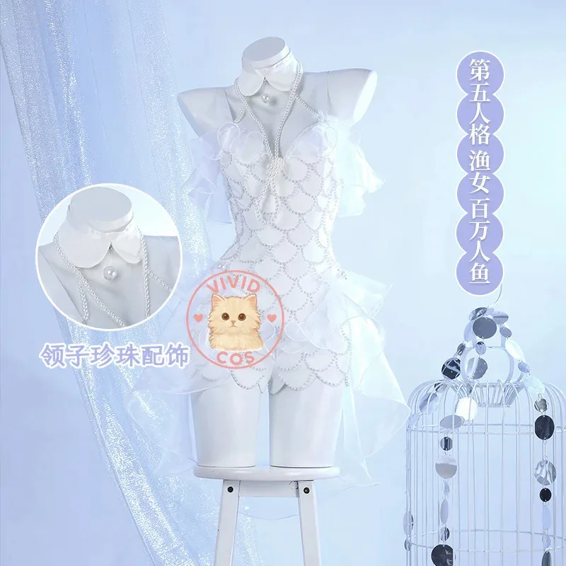 

V Identity Cosplay: Fisherman's Game Million Mermaid Costume for Women Anime - Games A;2,C'4,H.
