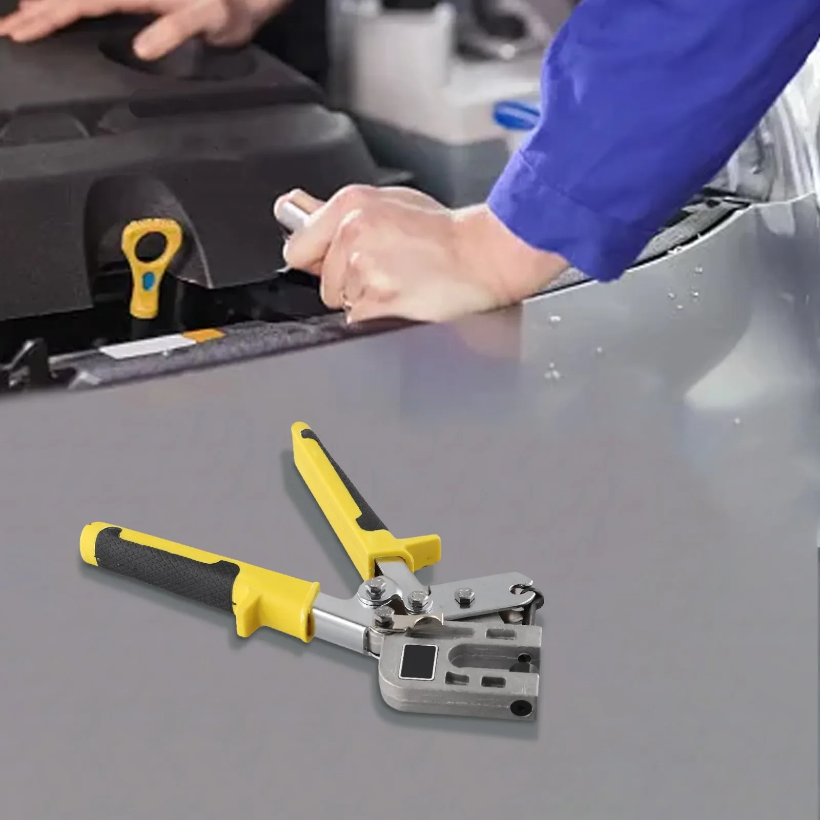 

Construction Pliers Aluminum Alloy Crimper DIY Home Repairs Construction Projects 25cm 9.84in Spring-Loaded Mechanism