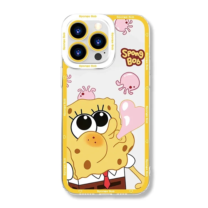 Anime Spongebobs Telefoon Hoesje Voor Xiaomi 13T 12T 11T 11T 10T 14 12 12 11 Lite 5G Ne Poco F 6X6 Pro X3 Nfc X 5X4 Gt F3 F4 F4 F5 M 6 M 5S C65