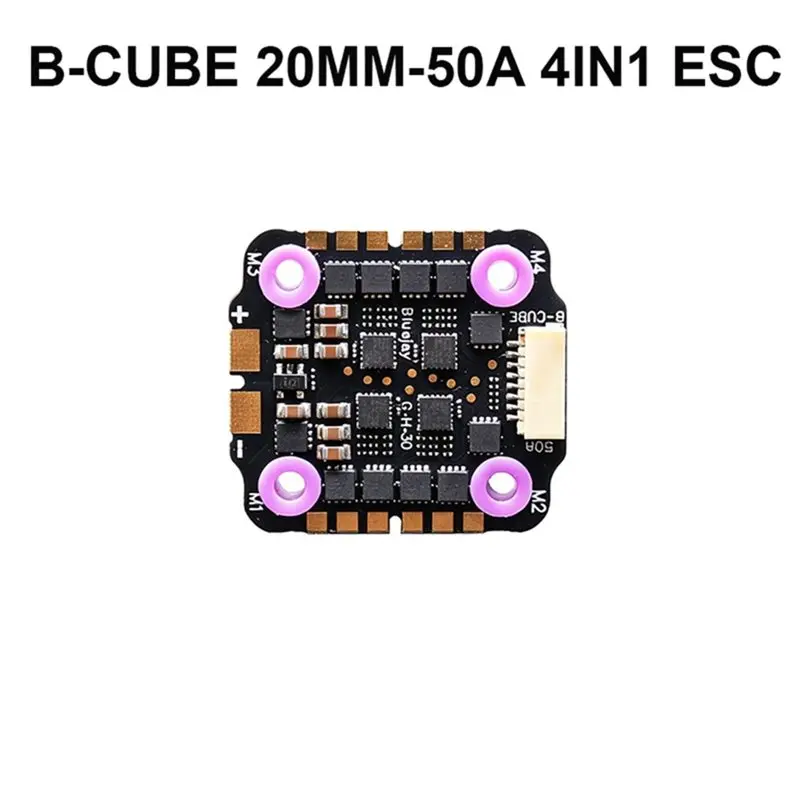 FBIL-Bluejay 4 In 1 50A 20MM ESC Supports 3-6S Brushless Motors Dshot300 600 Multishot Oneshot PWM FPV F4 Flight Controller