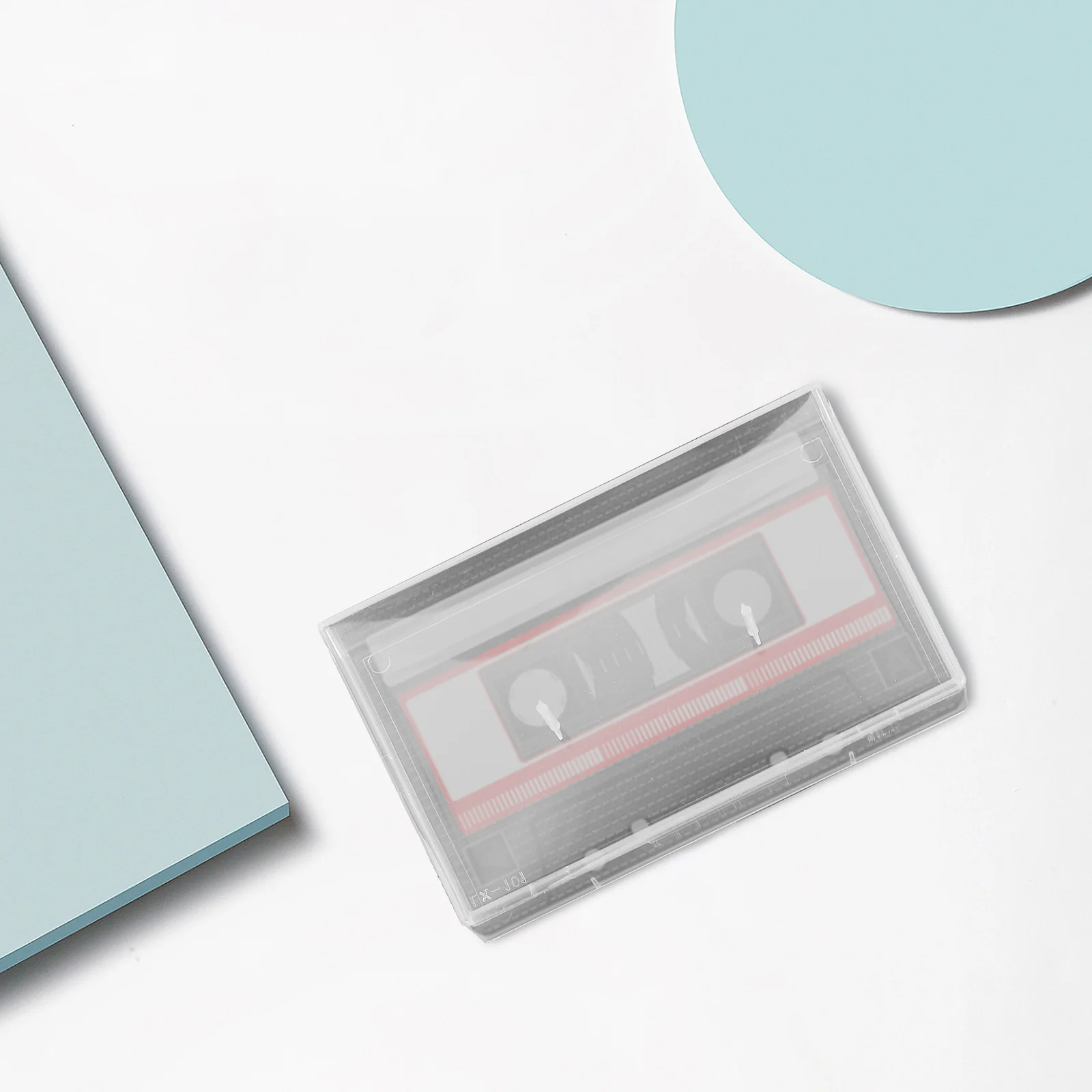 

10Pcs Vintage Cassette Tape Organizer Box Clear Plastic Music Tape Storage Case Cassette Holder for Collectors