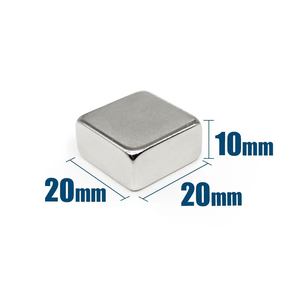 1/2/3/5/10/20 Chiếc 20X20X10 Mm Tìm Kiếm Quadrate nam Châm 20Mm * 20Mm Stong Nam Châm 20X20X10 Mm Mạnh Neodymium Từ 20*20*10