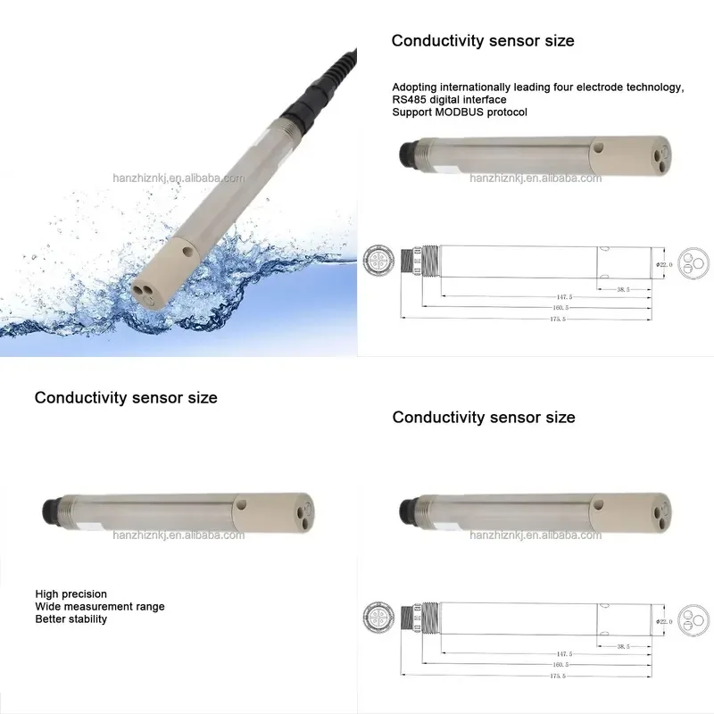 HZY521-A/A3 Four Electrode Conductivity (salinity) Sensor with High Accuracy and Wide Measurement Range and Better Stability