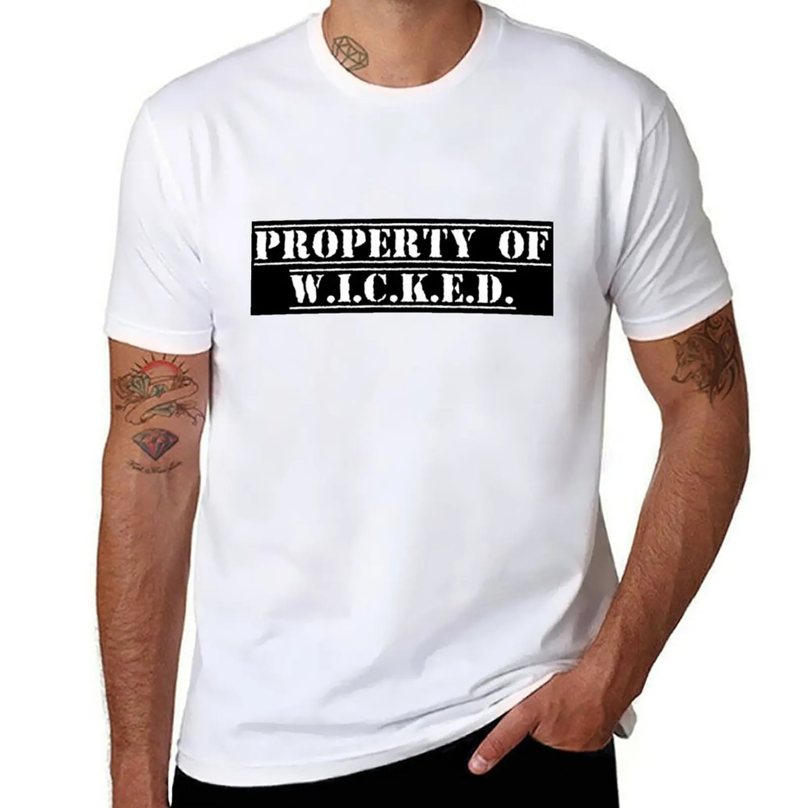

Property of W.I.C.K.E.D. T-Shirt t shirt man casual man t shirts graphic T-Shirt