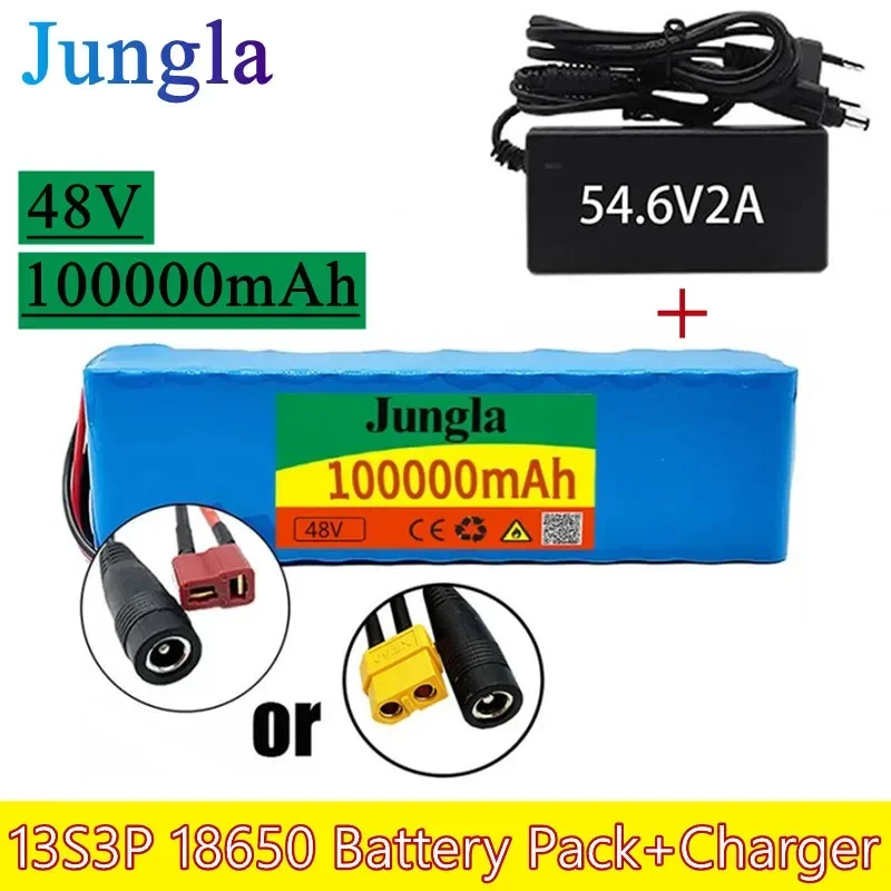 

NEW 13s3p 48V 1000W 100000mah Lithium Ion Battery Pack, Electric Bicycle, Scooter, with BMS and Charger