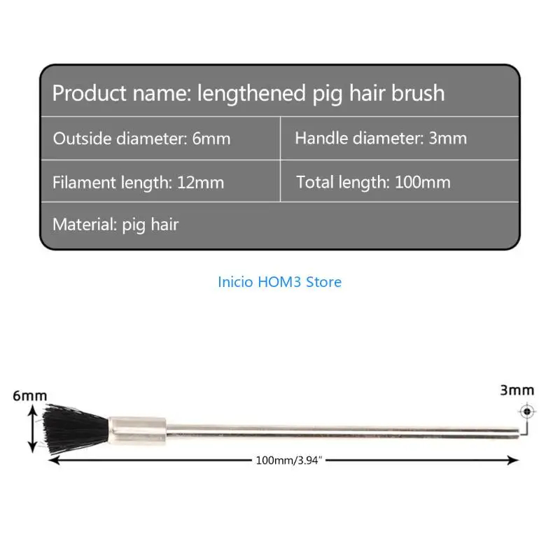 A5YD 4Pcs 3mm Shank Brass Wire Wheel Brush 6mm Brush Diameter Polishing Brush Tool