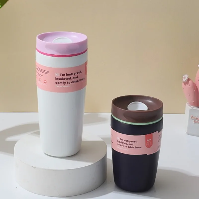 

20 Oz Stainless Steel Insulated Mug Made of Tritan, Portable Coffee Mug with Spill proof Lid To Keep Coffee Hot or Cold BPA free