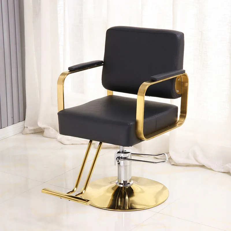 Sillas de Barbero Giratorias Modernas de Lujo Estilo Nórdico, Sillas de Estilista para Peluquería, Silla de Ruedas para Salón de Belleza