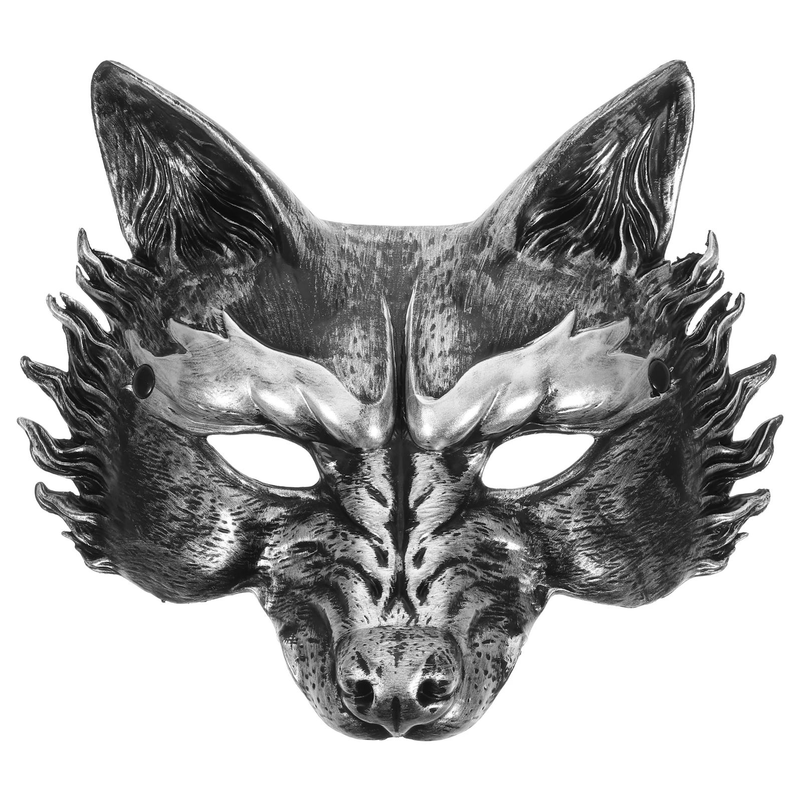 

Fox Mask Half Face Cover Unique Design Lightweight 3D Realistic Animal Cosplay Mask For Party Halloween Masquerade Costume