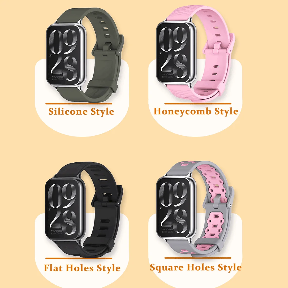 For Xiaomi Mi Smart Band 9 Pro Strap Bracelet Global Version Mi Band 9 Pro Silicone Rubber Band Waterproof Mi 9pro Wristband