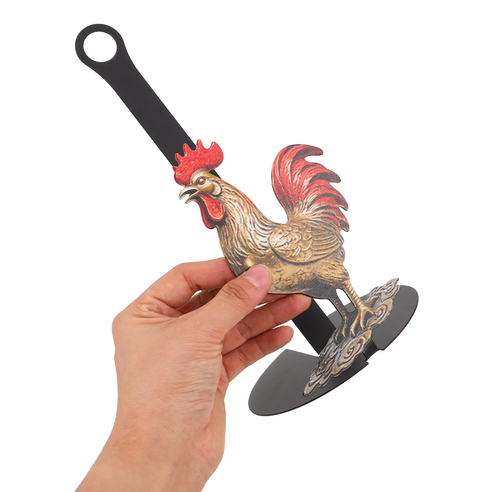 

Rustic Countertop Paper Towel Holder Farmhouse Rooster Metal Tissue Roll Stand Kitchen Bathroom Decor Paper Towel Dispenser