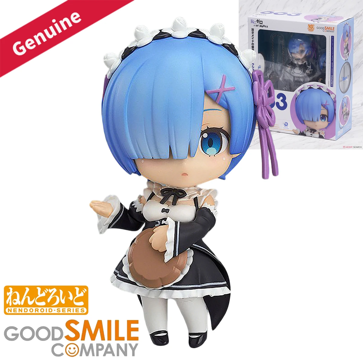 

Original Genuine Good Smile Company Action/Dolls Nendoroid #663 Re:Zero Kara Hajimeru Isekai Seikatsu Rem Anime Figure Gift Toy