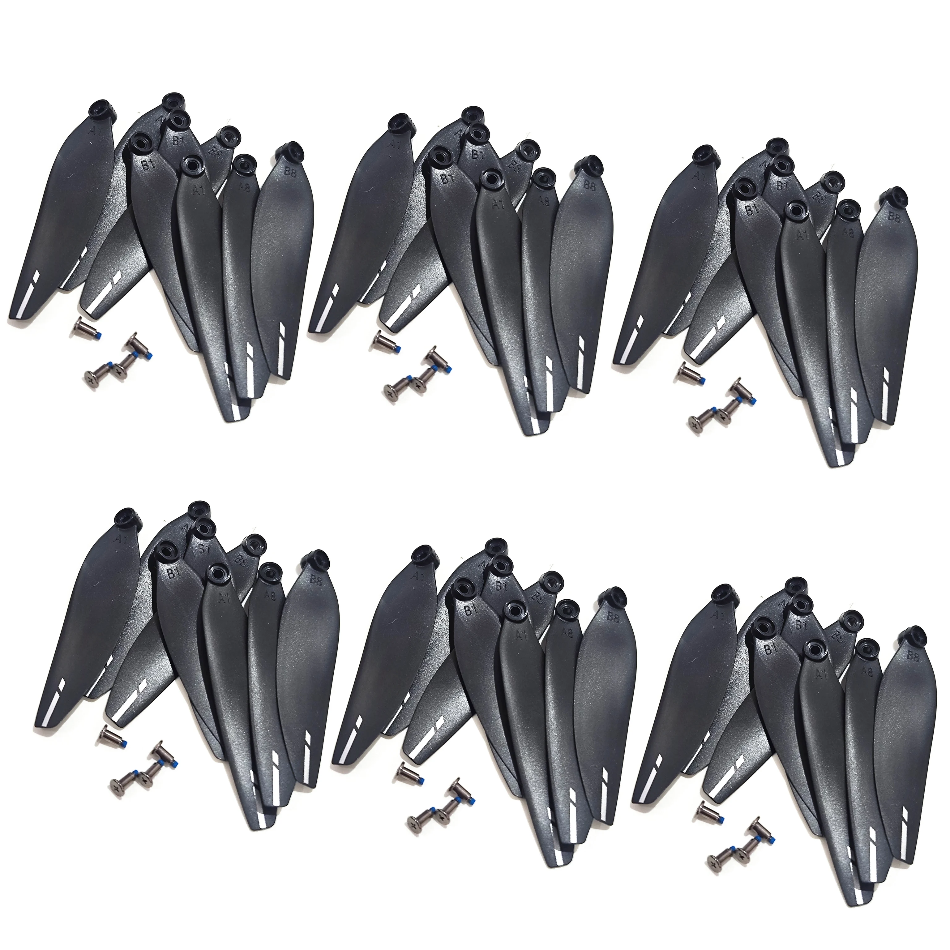 

Бесщеточный двигатель Z105, складной дрон, радиоуправляемый квадрокоптер, запасные части, пропеллеры-лопасти Maple Leaf, 6 комплектов, 48 шт.