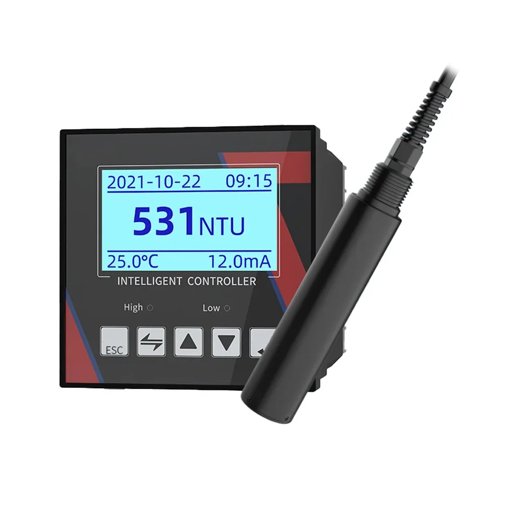 Water quality analysis online turbidity probe RS485 turbidity sensor 4-20mA output turbidity meter