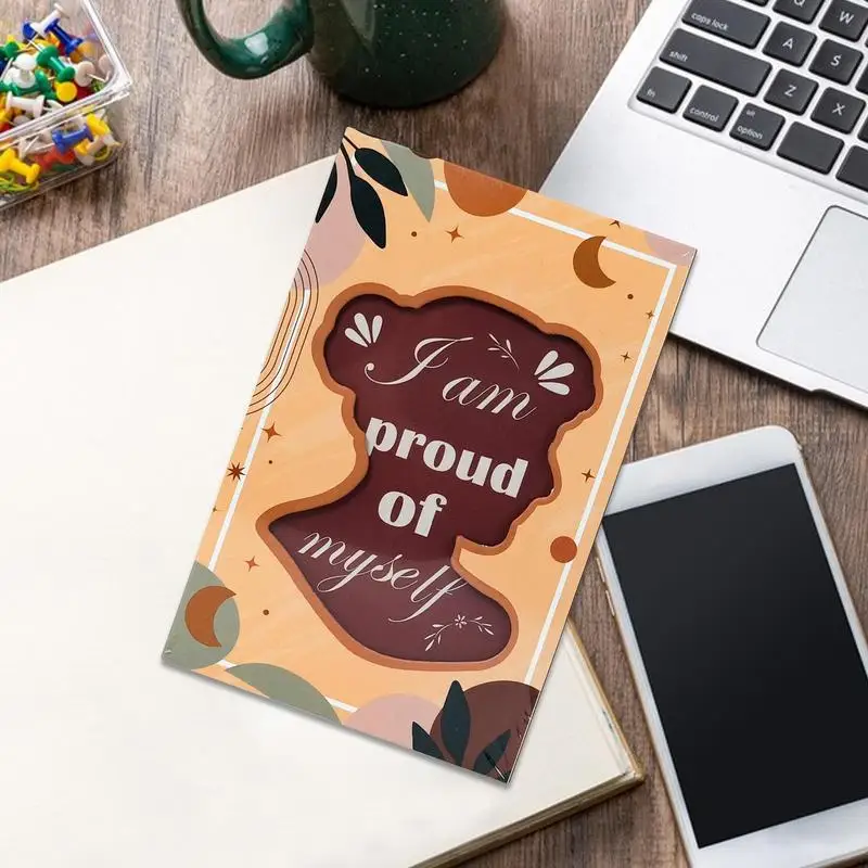 Bloc de notas portátil para viajes, 98 páginas, soy orgulloso de mí mismo, libretas multiusos, cuadernos bonitos para viajes