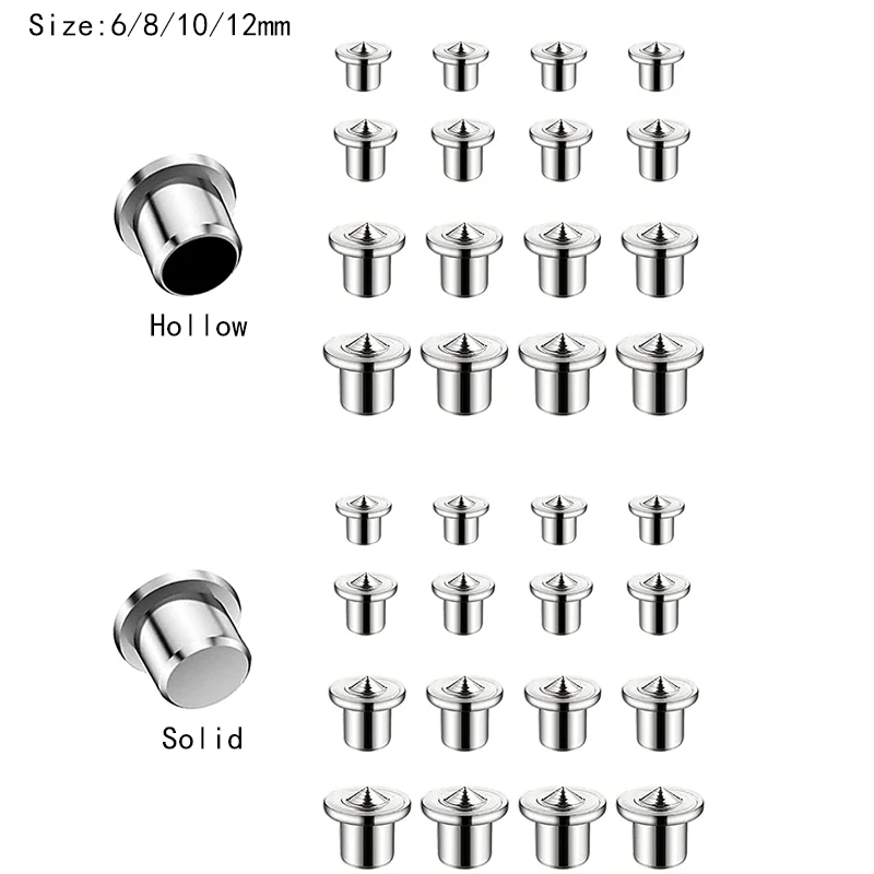 Woodoworking Tools 4Pcs Dowel Tenon Center Set Woodworking Top Locator Roundwood Punch Wooden Furniture Centering Point Drilling