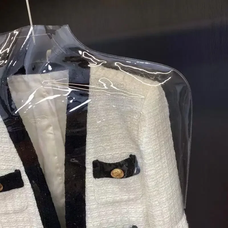 2024 Spring Autumn New High Quality Tweed Style Women's Jacket Socialite Elegant Color Block Coarse Tweed Short Jacket