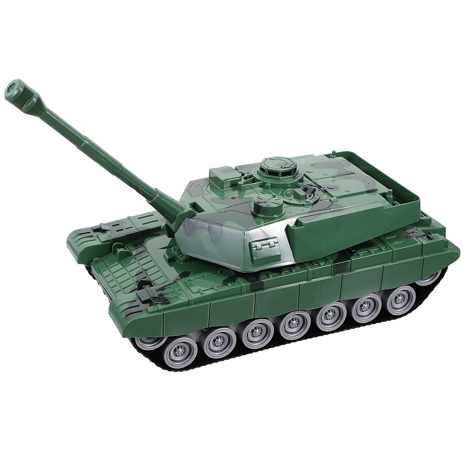 

-Road Tank Plastic Rotatable Turret War Scene Miniature Decoration for Kids Boys Birthday Gift Tank Model