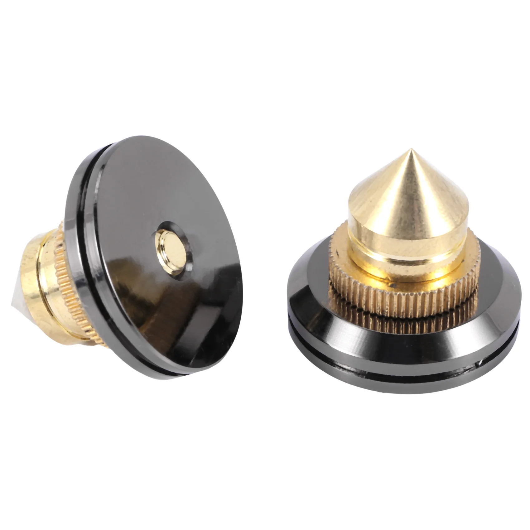 

GET! 8 Set Golden-Plated Speaker Spikes, Speaker Stands CD Audio Subwoofer Amplifier Turntable Isolation Feet