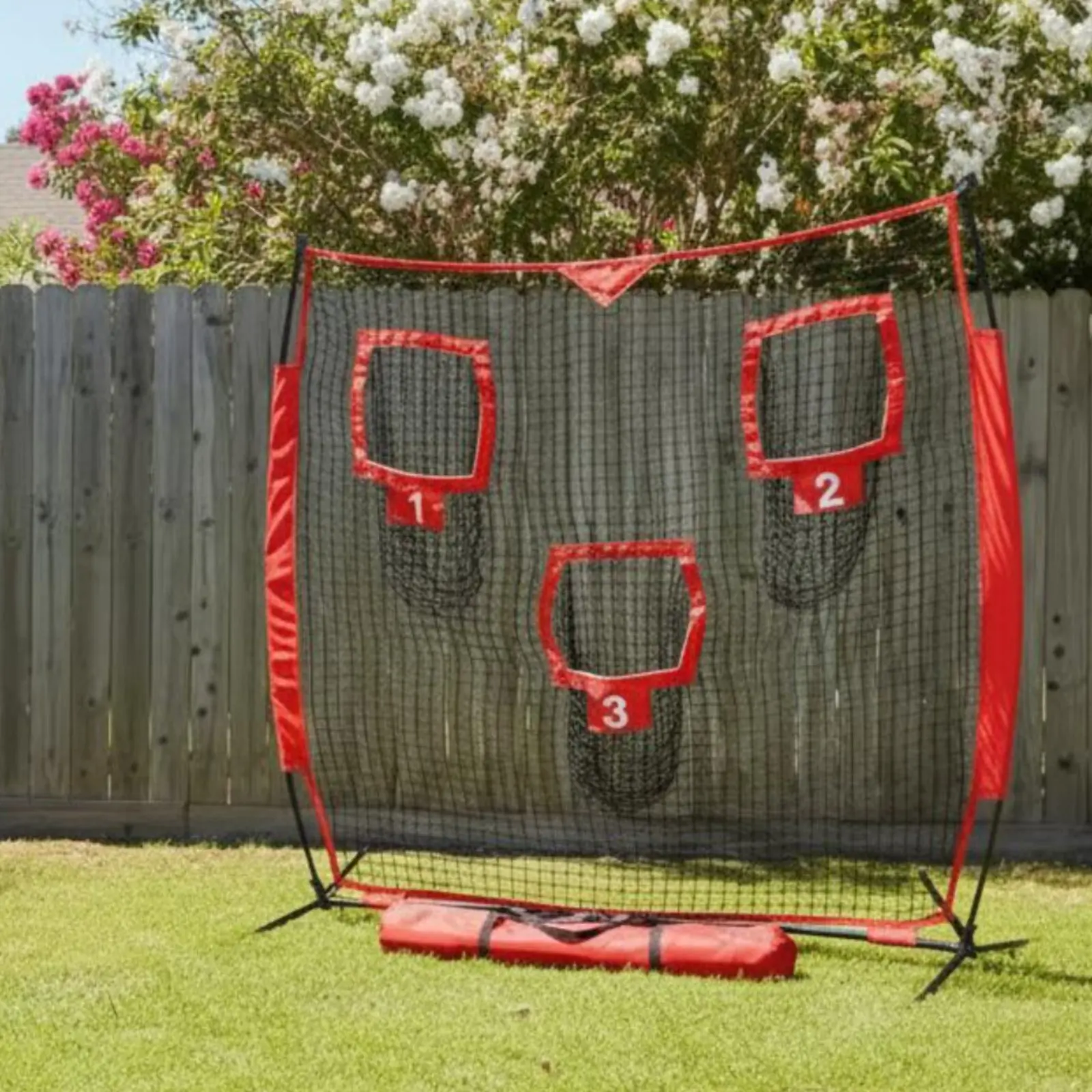 3-Hole Throwing Net 7x7 Ft Baseball Pitching Net Sports Training Gear Outdoor Use Instant Visual Feedback for Beginners