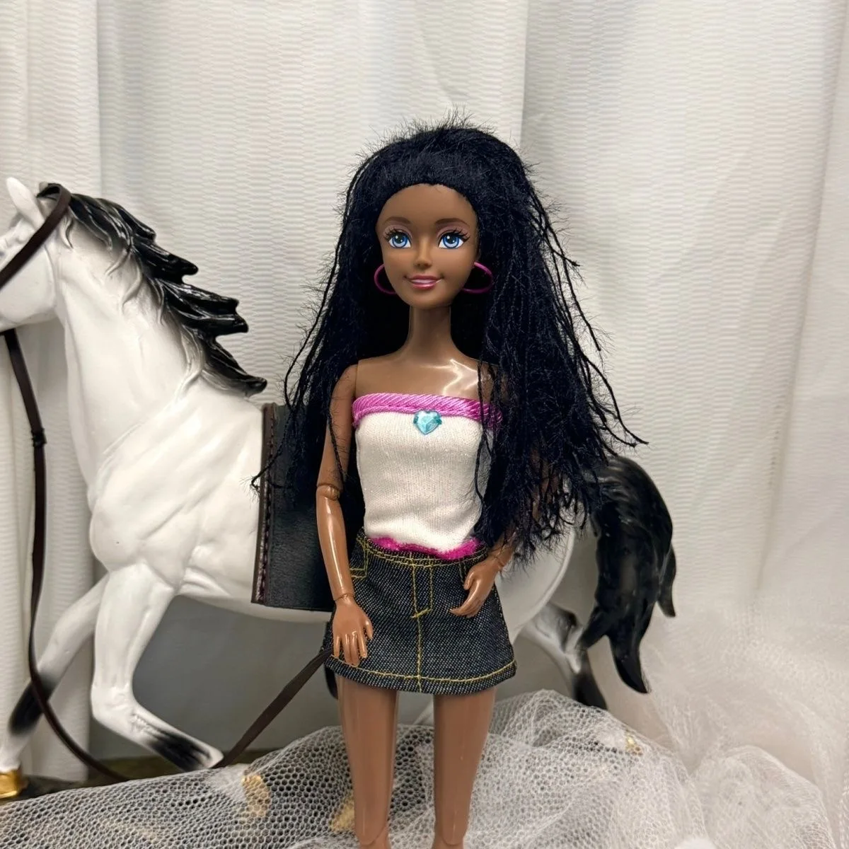 30 cm Mode Coole Afrikanische Schwarze Haut BABI Prinzessin Puppe 1/6 Gelenke Bewegliche Spice Mädchen Kleiden Set Mädchen Spielen haus Dress Up Spielzeug