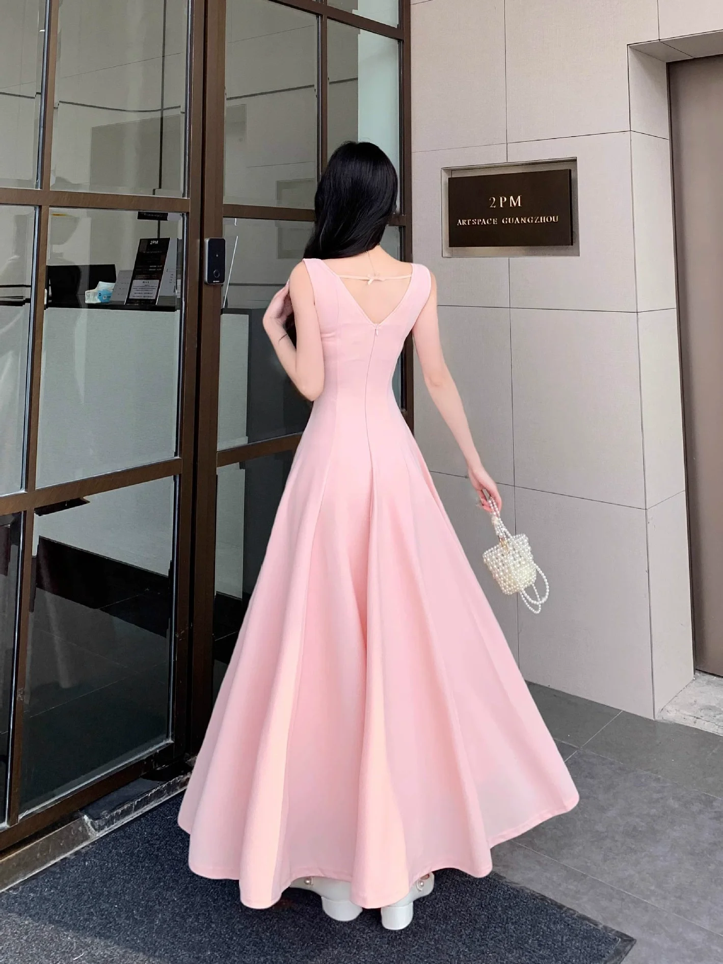 Elegante vierkante kraag mouwloze avondjurken sexy beroemdheid lange jurk prachtige hoge kwaliteit prom feestjurken op maat