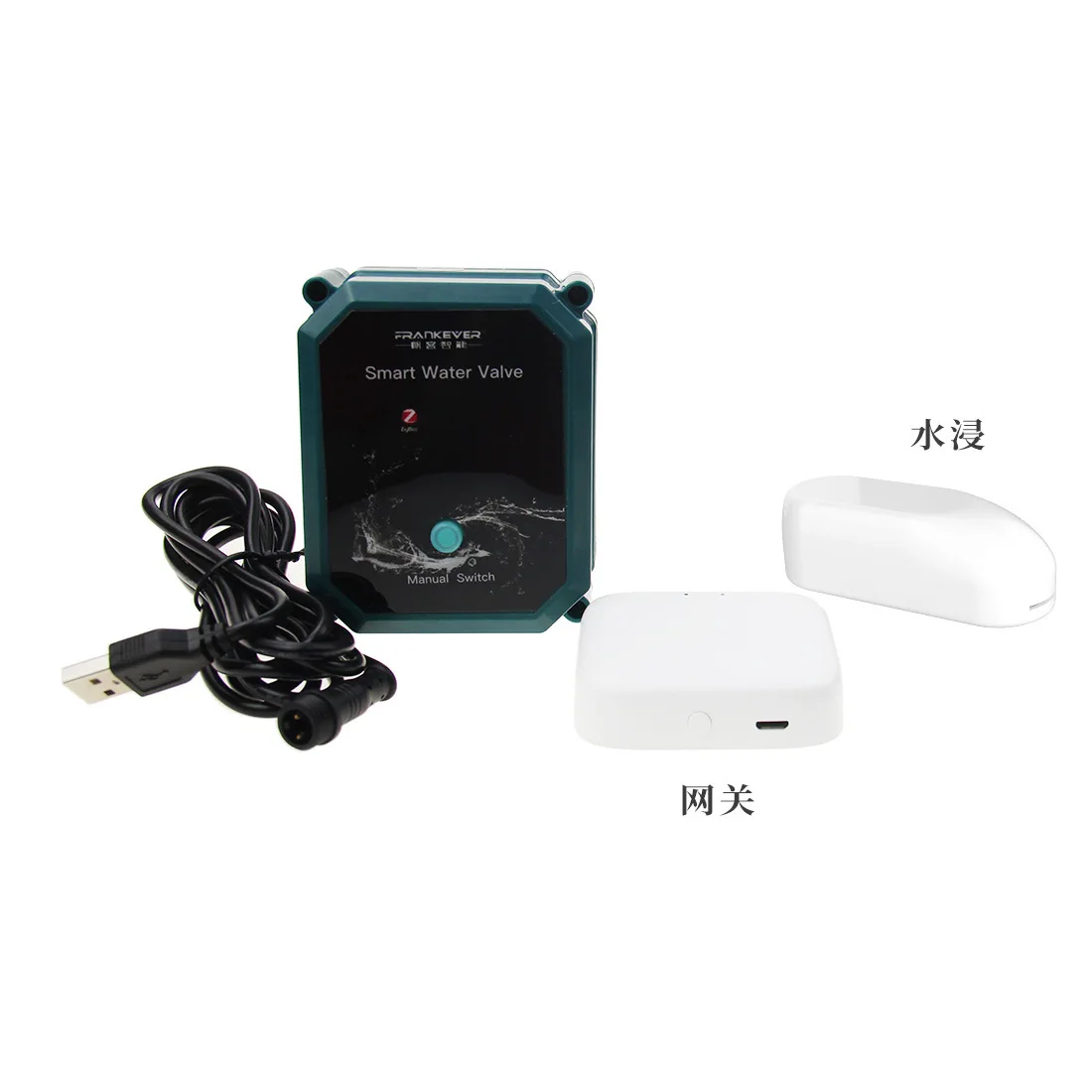 Tuya Zigbee WiFi Water Valve Shutoff ON 0% To 100% Controller Support Alexa Google Assistant Smart Wireless Control Smart Life