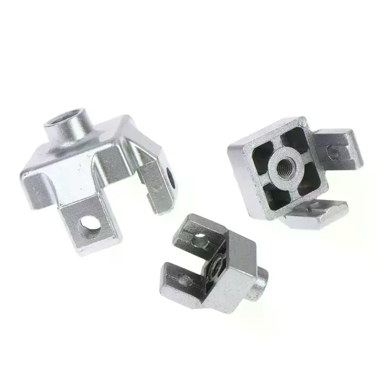 Zinc Alloy Caster Wheel Cup Fixing Block Reliable Connect Mount for M8 M10 M12 3030 4040 4545 Profile Guardrail