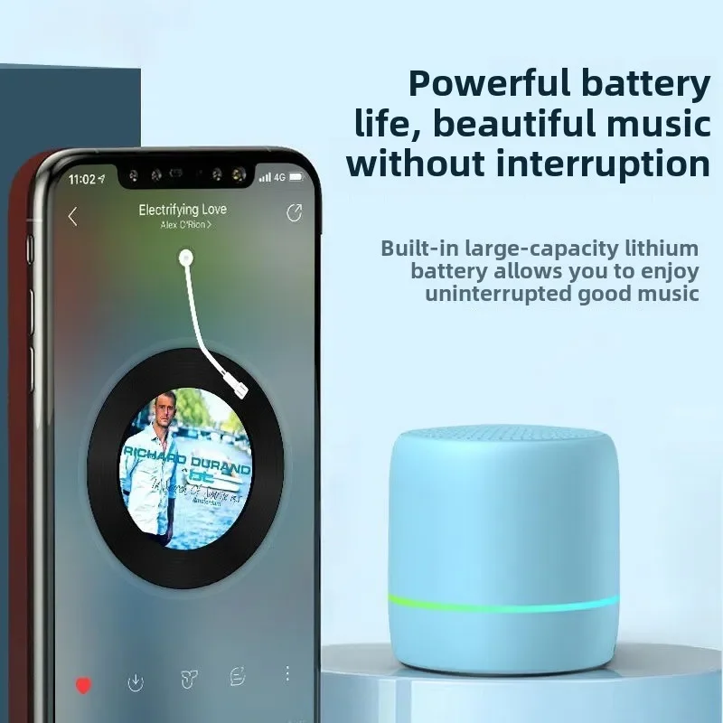 Wireless Bluetooth Speaker, AI Intelligent Voice Control, Small Audio, Portable Subwoofer, Outdoor Mini - Image 4