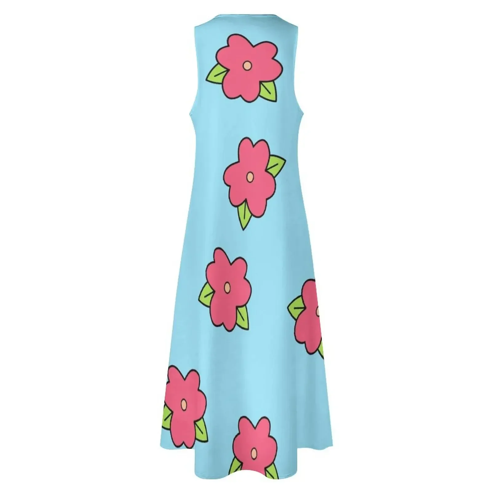 ชุดเดรสยาวฮาวายแบบมูมูของโฮเมอร์ ชุดเดรสออกงานสำหรับผู้หญิง เสื้อผ้าสไตล์เกาหลี ชุดเดรสน่ารักทันสมัย ชุดเดรสผู้หญิง