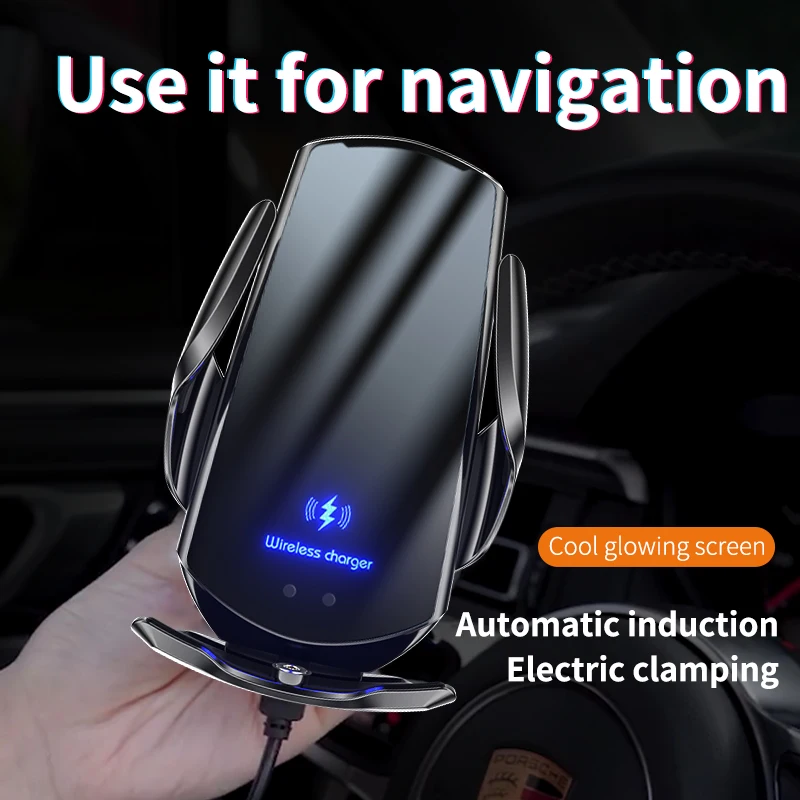 W01 New Upgrade Car Holder Dual Mode Precise Magnetic Direct Wireless Suction Charging Fast Charging Station for All Phones