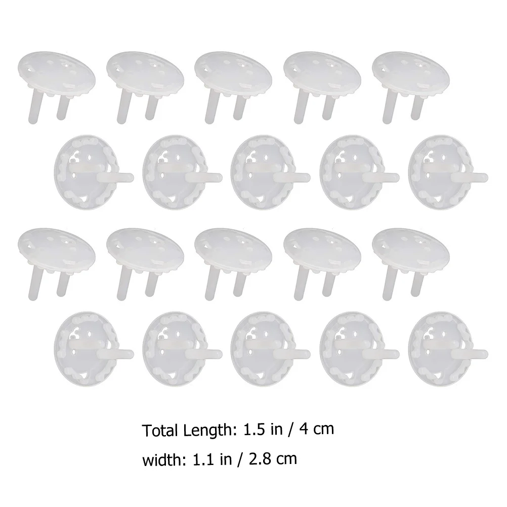 20Pcs Baby Safety Outlet Covers Childproof Plug Protectors Wall Socket Protector Outlet Plug Covers