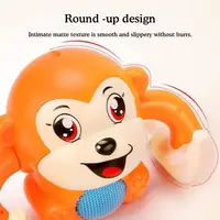 Electric Rolling Monkey Toy Interactive Tumbling Crawling Toy for Kids, Safe Plastic Material, Requires 3 AA Batteries 1pcs 2