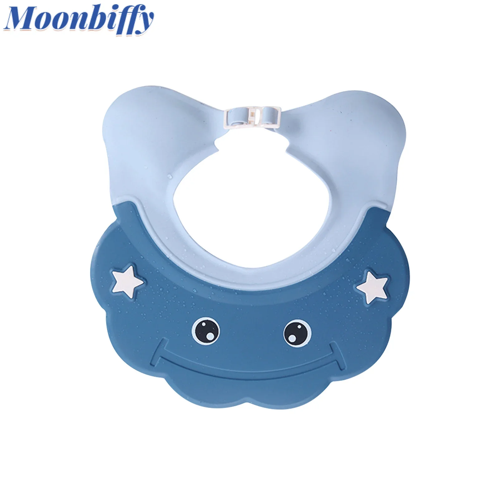 

Baby Shower Cap Silicone Adjustable Head Circumference Lightweight Eyes Face Washing Hair Ear Protection Soft Bath Visor Hat