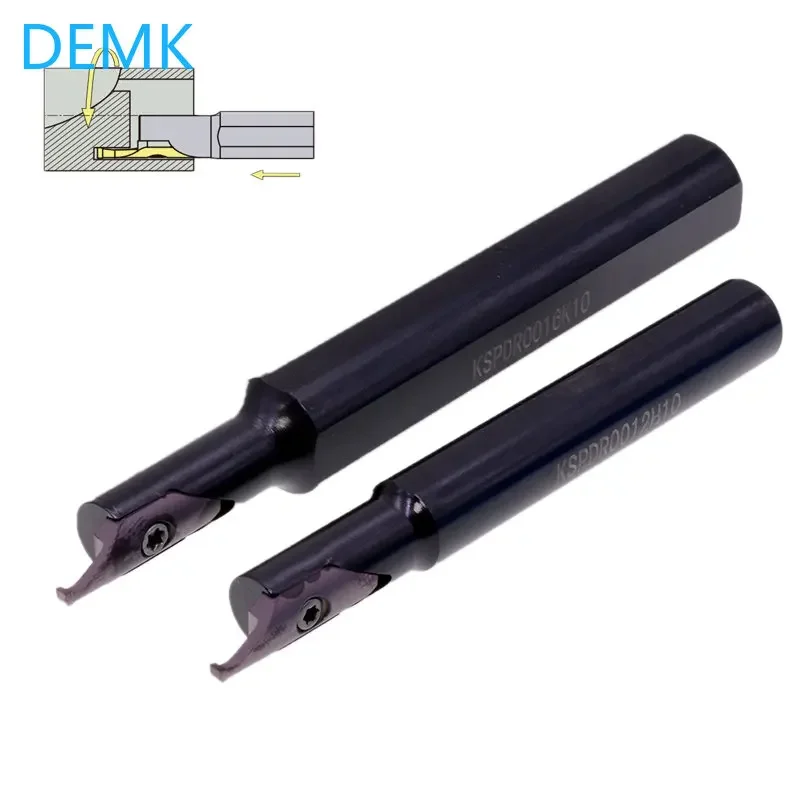 Kspdr Small Inner Hole End Face Grooving Cutter Bar Liga de Aço de Tungstênio Grande Profundidade de Corte Spdr Spdr200dm10 Torno Cnc