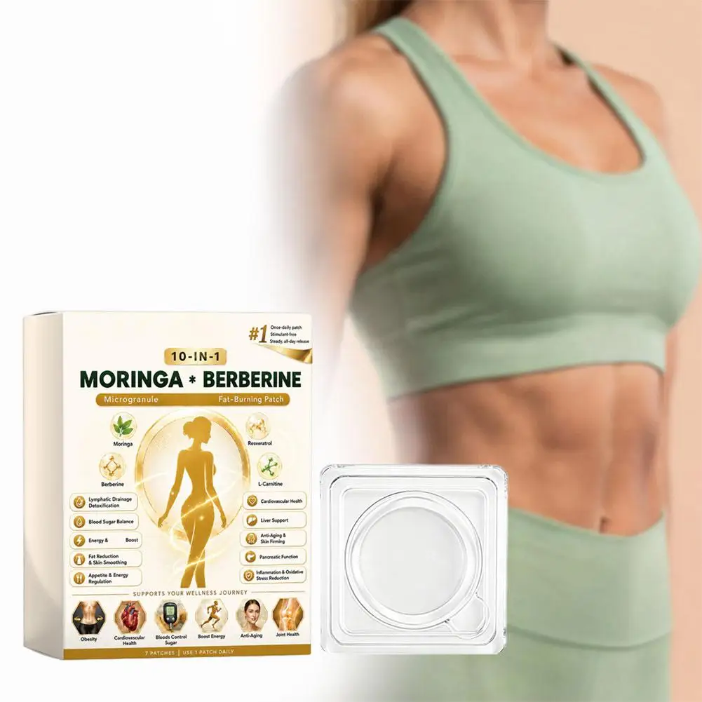 1/3/5box Appetite Suppressant Weight Management Patch 10-in-1 Moringa Berberine Fat-Burning Patch Professional Slimming Stickers