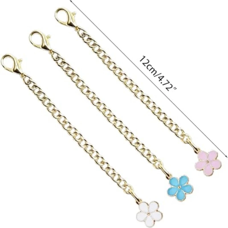 Flower Shaped Cup Charm Chain Keychain Cup Accessories Jewelry Cute Pendant For For Stanley Cup Tumbler New 2024