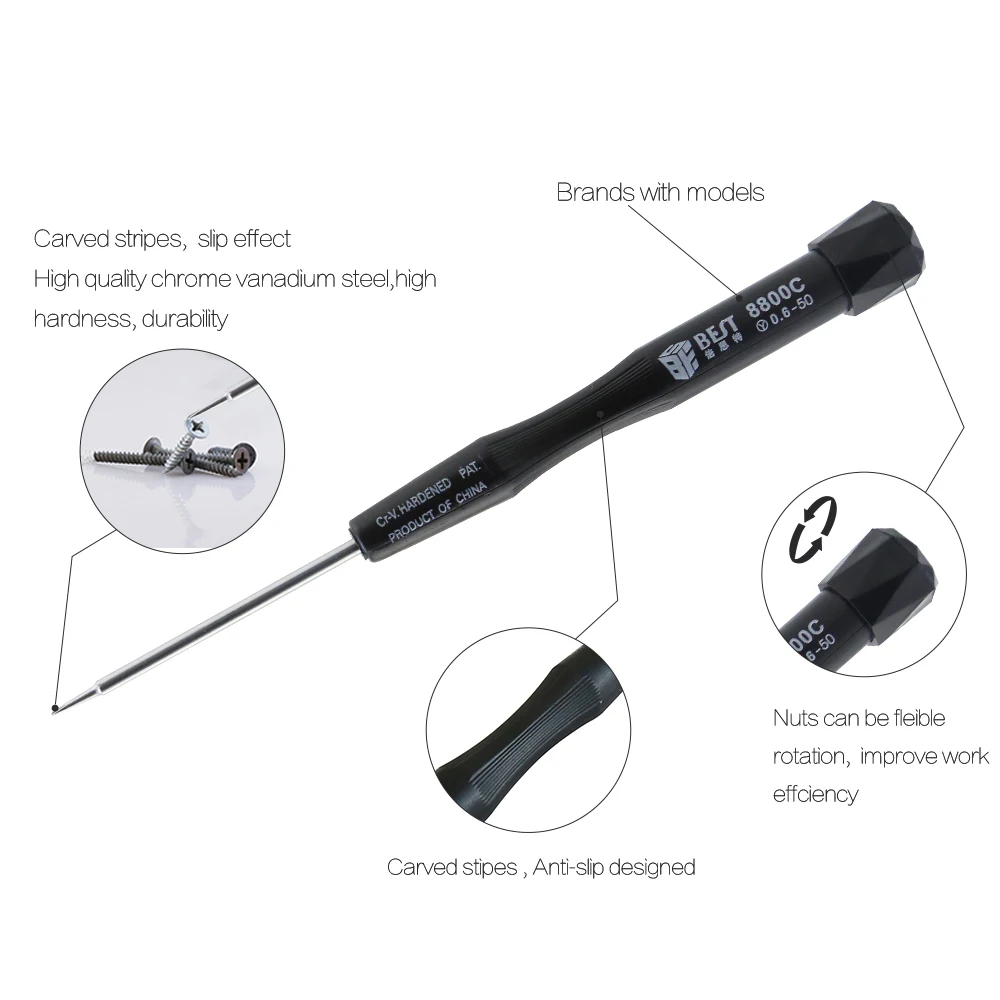 1Pc Precision Screwdriver P2 P5 1.5 Pentalobe Y 2.5 Three Wing PH00 PH000 Suitable for Mobile Phone Repair and Disassembly Tools