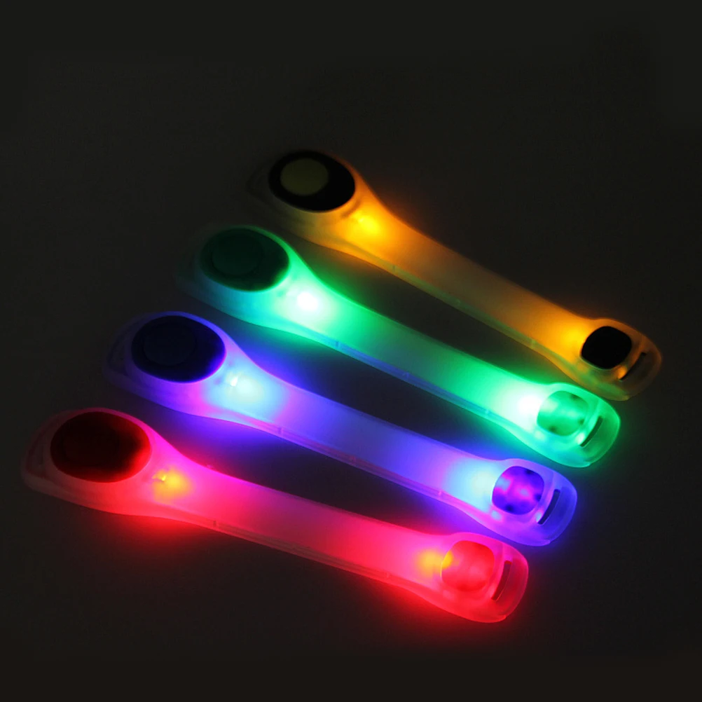 Brazalete con luz Led, cinturón reflectante para correr, correa deportiva ajustable, resistente al agua, que brilla en la oscuridad, para hombres y mujeres al aire libre
