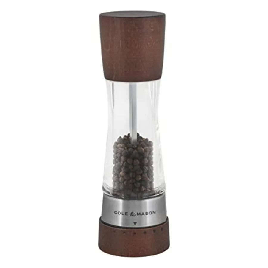 

Derwent Pepper Mill - Refillable Pepper Grinder with Gourmet Precision Mechanisms - Kitchen Accessories for Cooking - Black Pep