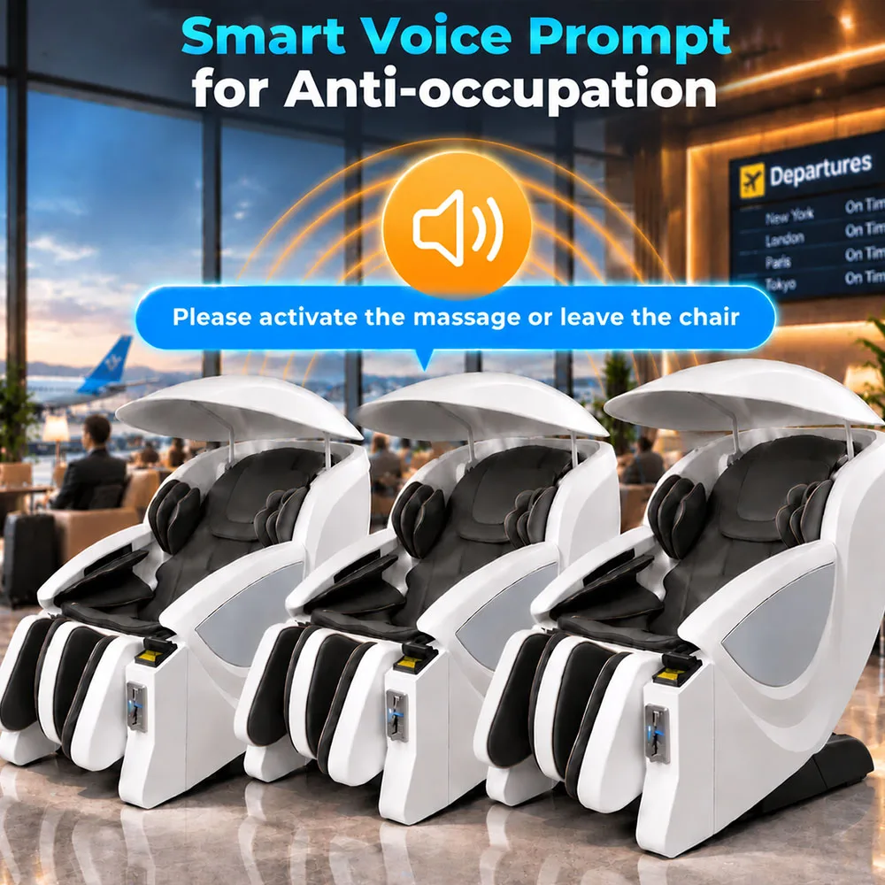 COIN Bill Acceptor Vending Massage Chair with Credit Card Machine  Payment System Commercial Massage Chair