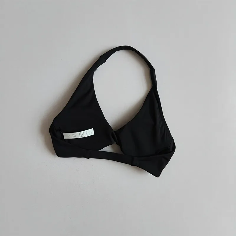 Damen-Sport-BH mit Neckholder, Push-Up, Brustfreilassend, Pilates-Top, Yoga-Bekleidung, Fitness-BH für Gym und Laufen, mit schönem Rückendesign – Detail 29