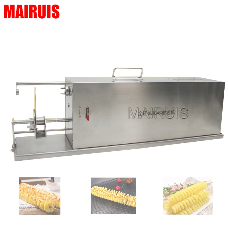 Potato Tower Machine Electric Potato Spiral Cutting Machine Whirlwind Cut Potatoes Maker